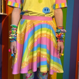Somewhere In Rainbow Space Skirt