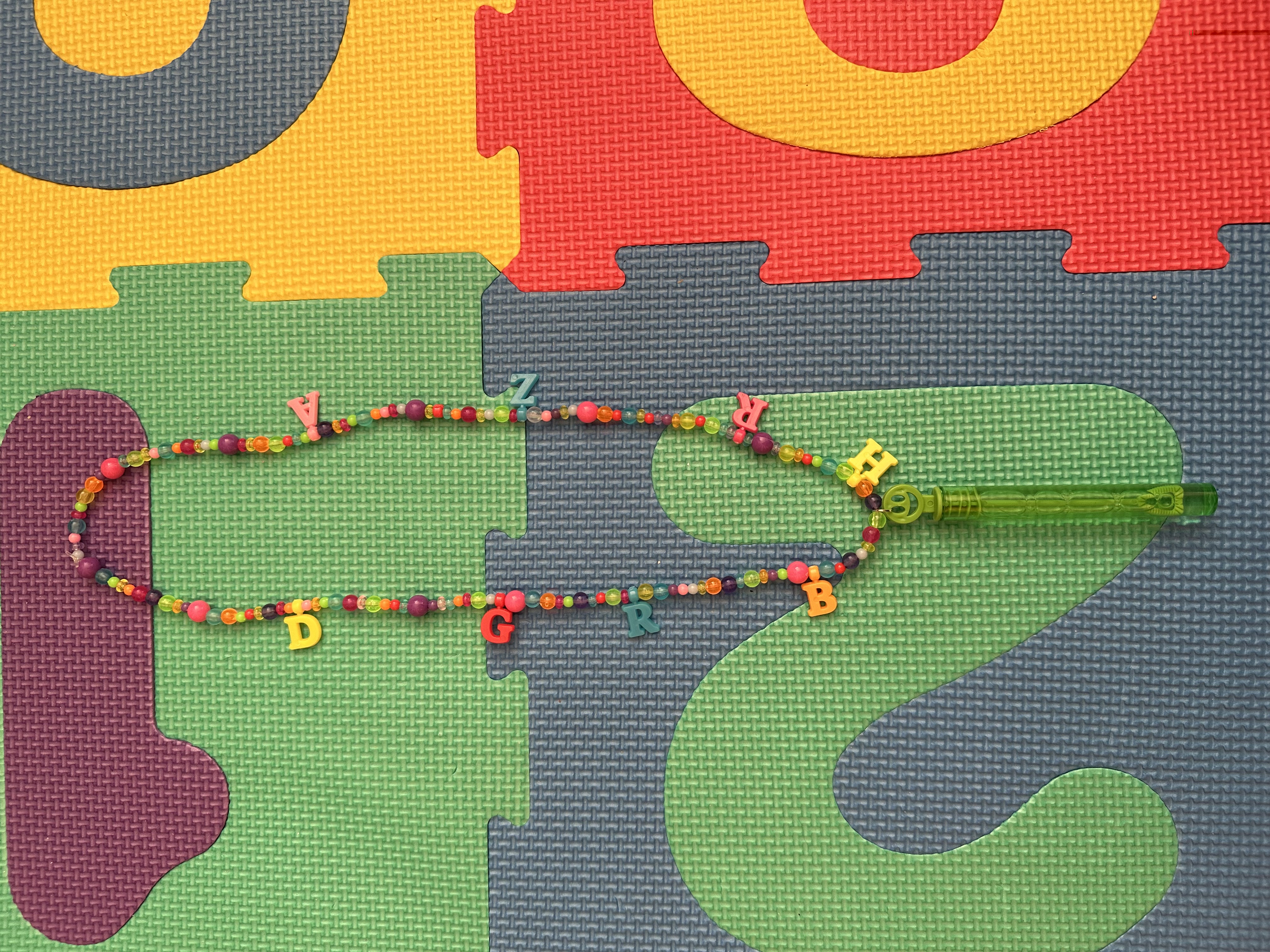 Green Bubble Blower Necklace