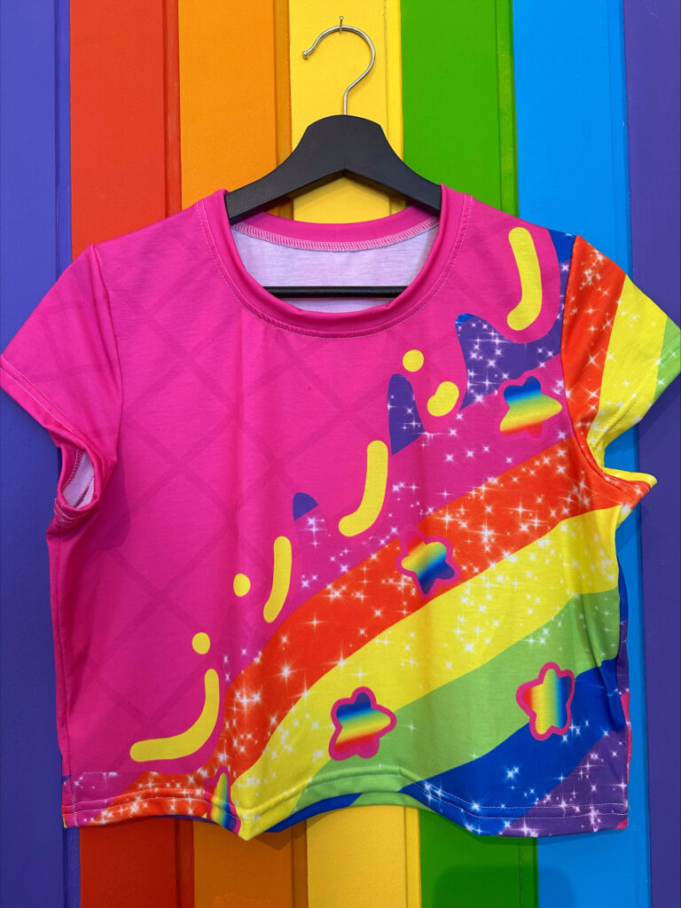 Rainbow Sparkles Crop Tee